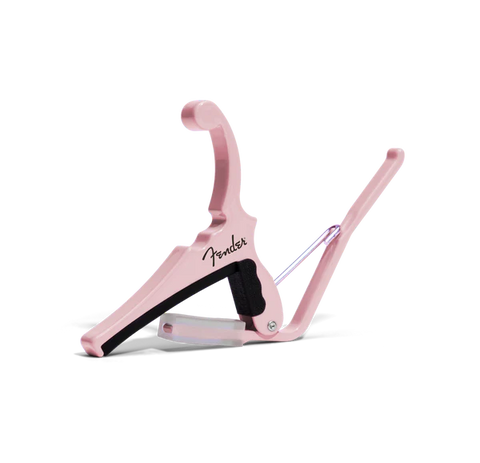 Fender® x Kyser® Quick-Change® Electric Guitar Capo, Shell Pink KGEFSPA