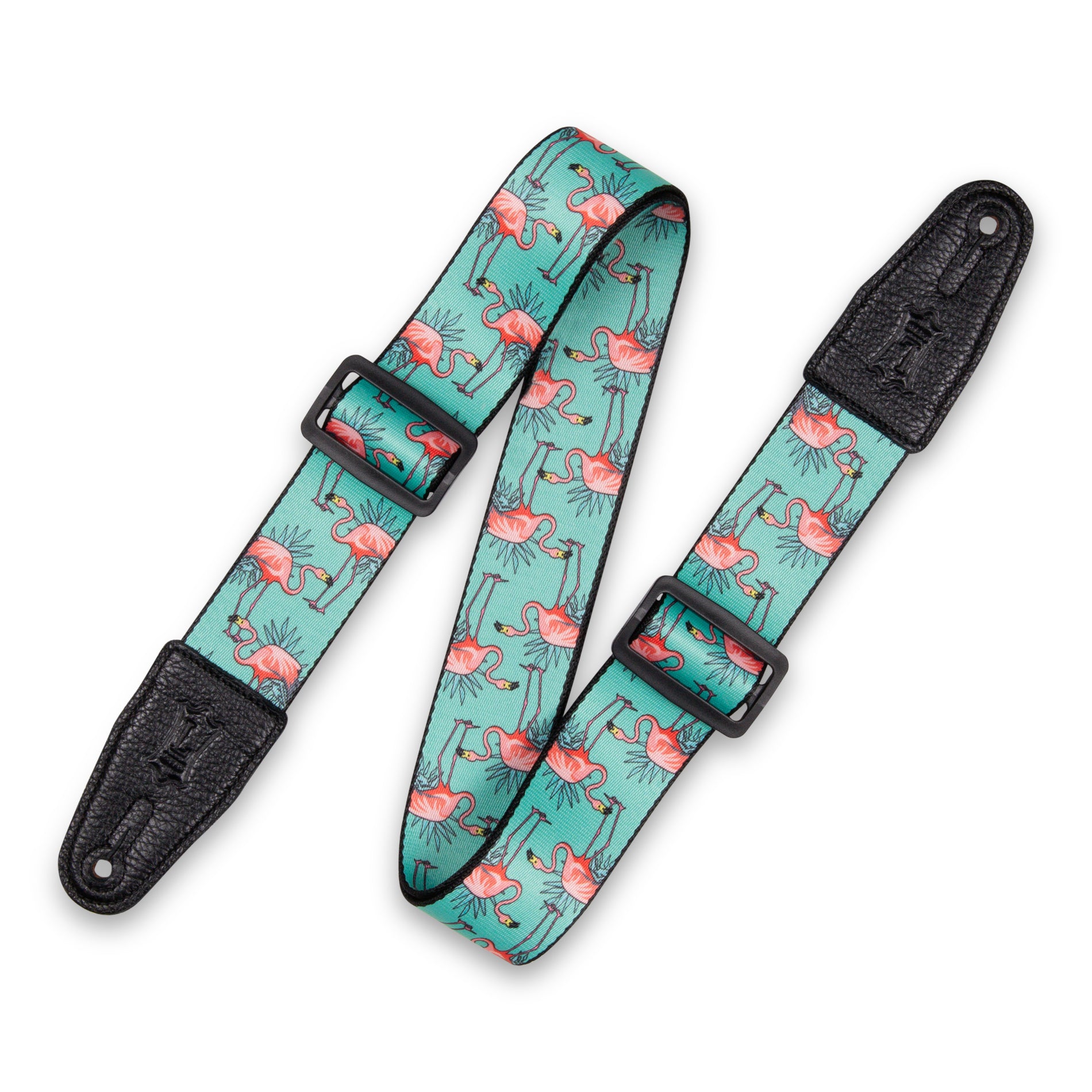 Levy's MPD2-121 Polyester Guitar Strap Flamingos