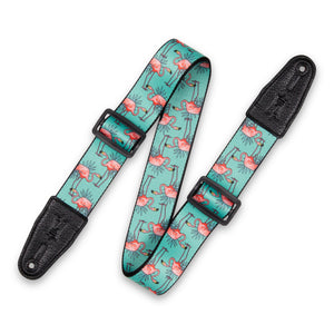Levy's MPD2-121 Polyester Guitar Strap Flamingos