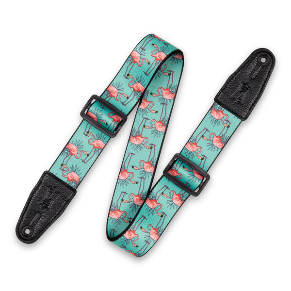 Levy's MPD2-121 Polyester Guitar Strap Flamingos