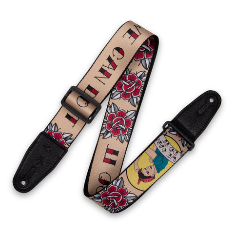 Levy's MPD2-125 Polyester Guitar Strap Rosie the Riveter