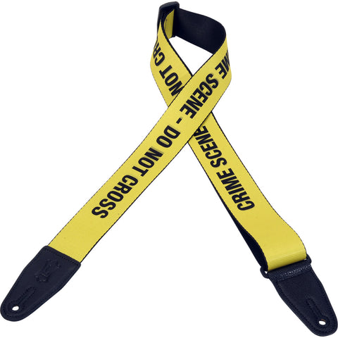 Levy's PRINT SERIES Guitar Strap – MPS2-006 Crime Scene