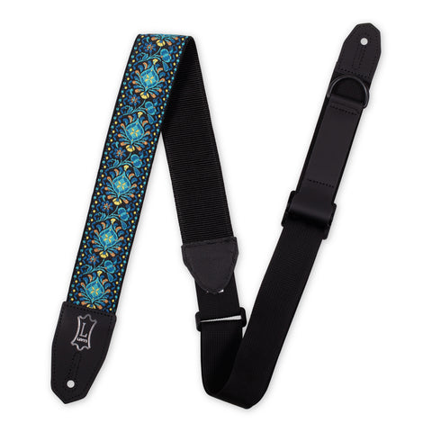 Levy's MRHHT-04 Right Height Strap w/ Woven Blue Black Gold Motif