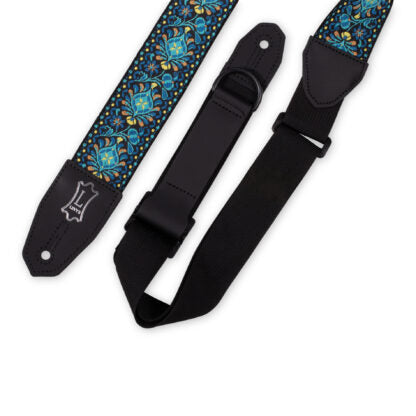 Levy's MRHHT-04 Right Height Strap w/ Woven Blue Black Gold Motif