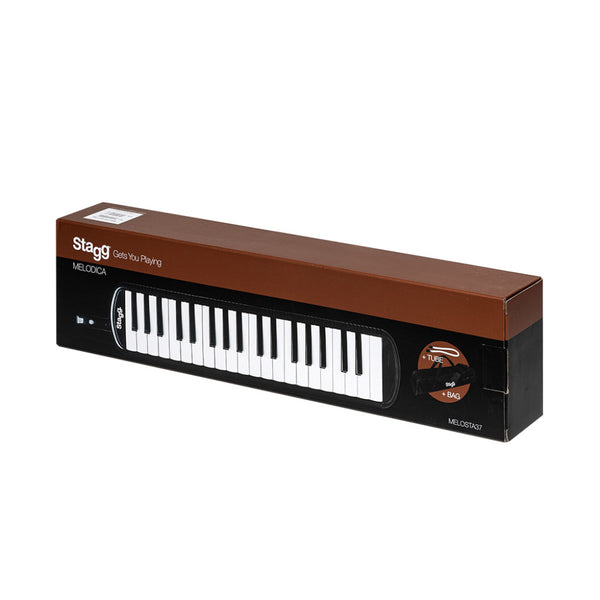 Stagg Blue Plastic Melodica with 37 Keys and Black Bag MELOSTA37 BL