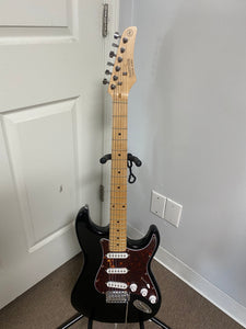 Nashville Guitar Works Double Cutaway Electric Guitar 135BK Black