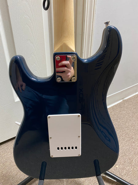 Nashville Guitar Works Double Cut Electric Blue with Maple Fretboard 135BL