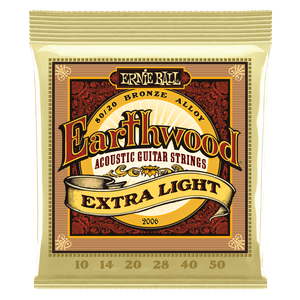 Ernie Ball 2006 Earthwood 80/20 Bronze Extra Light Acoustic Guitar Strings, .010 - .050