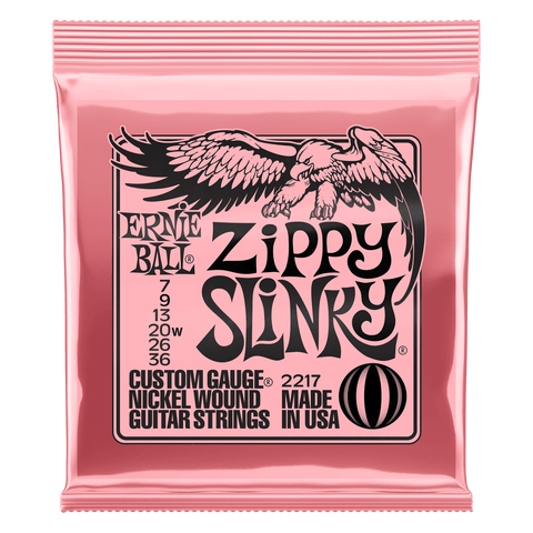 Ernie Ball ZIPPY SLINKY NICKEL WOUND ELECTRIC GUITAR STRINGS - 7-36 GAUGE P02217