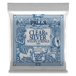 Ernie Ball ERNESTO PALLA CLEAR & SILVER NYLON CLASSICAL GUITAR STRINGS P02403