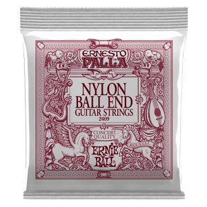 Ernie Ball 2409 Ernesto Palla Black Nylon Gold Ball End Classical Guitar Strings, .028 - .042