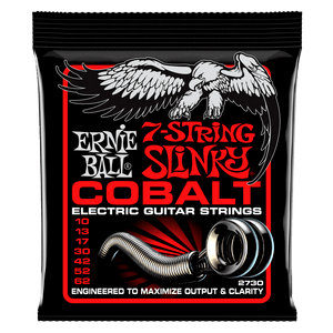 Ernie Ball 2730 Cobalt 7-String Skinny Top Heavy Bottom Strings, .010 - .062