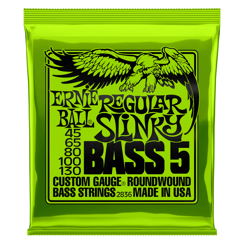 Ernie Ball 2836 Regular Slinky 5-String Nickel Wound Electric Bass Strings