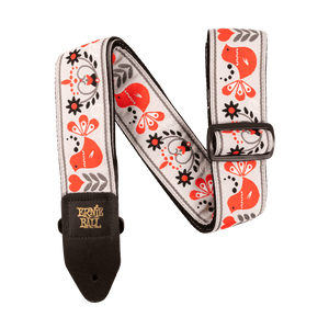 Ernie Ball 4689 RED BIRD WINTER JACQUARD STRAP