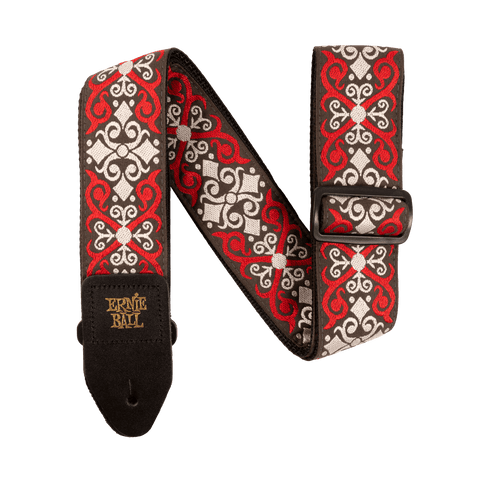 Ernie Ball 4695 RED TRELLIS JACQUARD STRAP