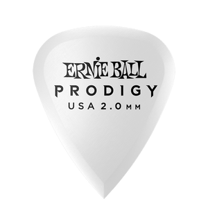 Ernie Ball 9202 2.0MM WHITE STANDARD PRODIGY PICKS 6-PACK