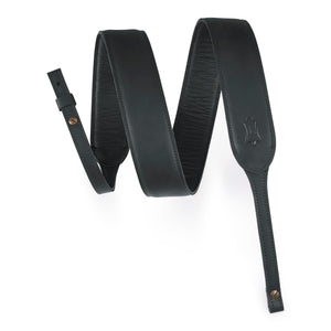 Levy's PMB32GF-BLK 2” Butter Leather Banjo Strap – Black