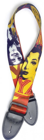 Stagg STEPOPGIRLYW Terylene Guitar Strap with "Pop Girl" Pattern