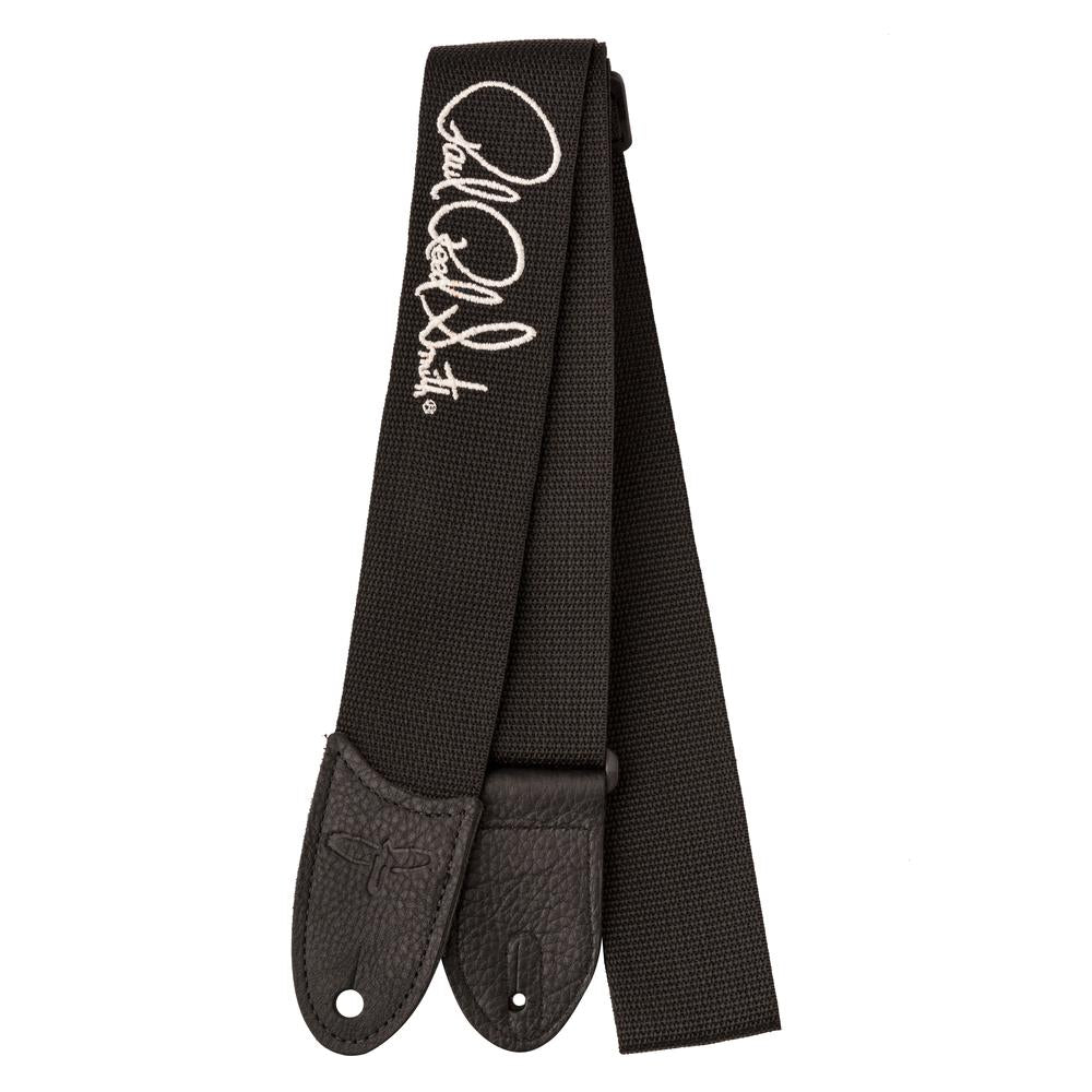 Paul Reed Smith PRS Signature Logo 2" Poly Guitar Strap Black with Silver Signature