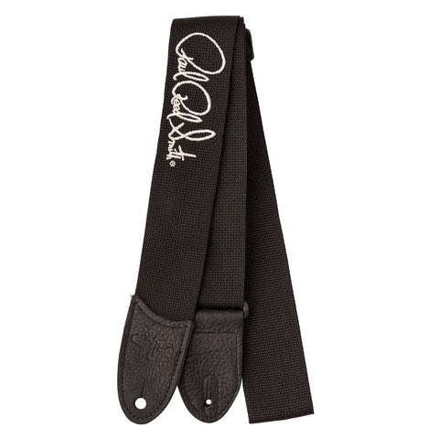 Paul Reed Smith PRS Signature Logo 2" Poly Guitar Strap Black with Silver Signature