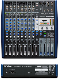Presonus StudioLive AR12c 12-channel USB-C™ Compatible Audio Interface / Analog Mixer / Stereo SD Recorder