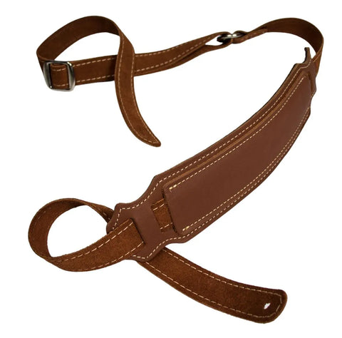 Franklin V1-CG-N Premium Vintage Series Glove Leather Guitar Strap Cognac