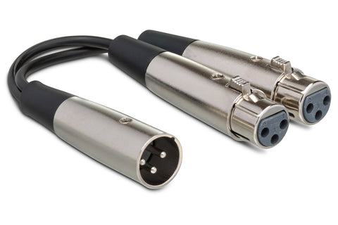 Hosa Y Cable Dual XLR3F to XLR3M YXF-119