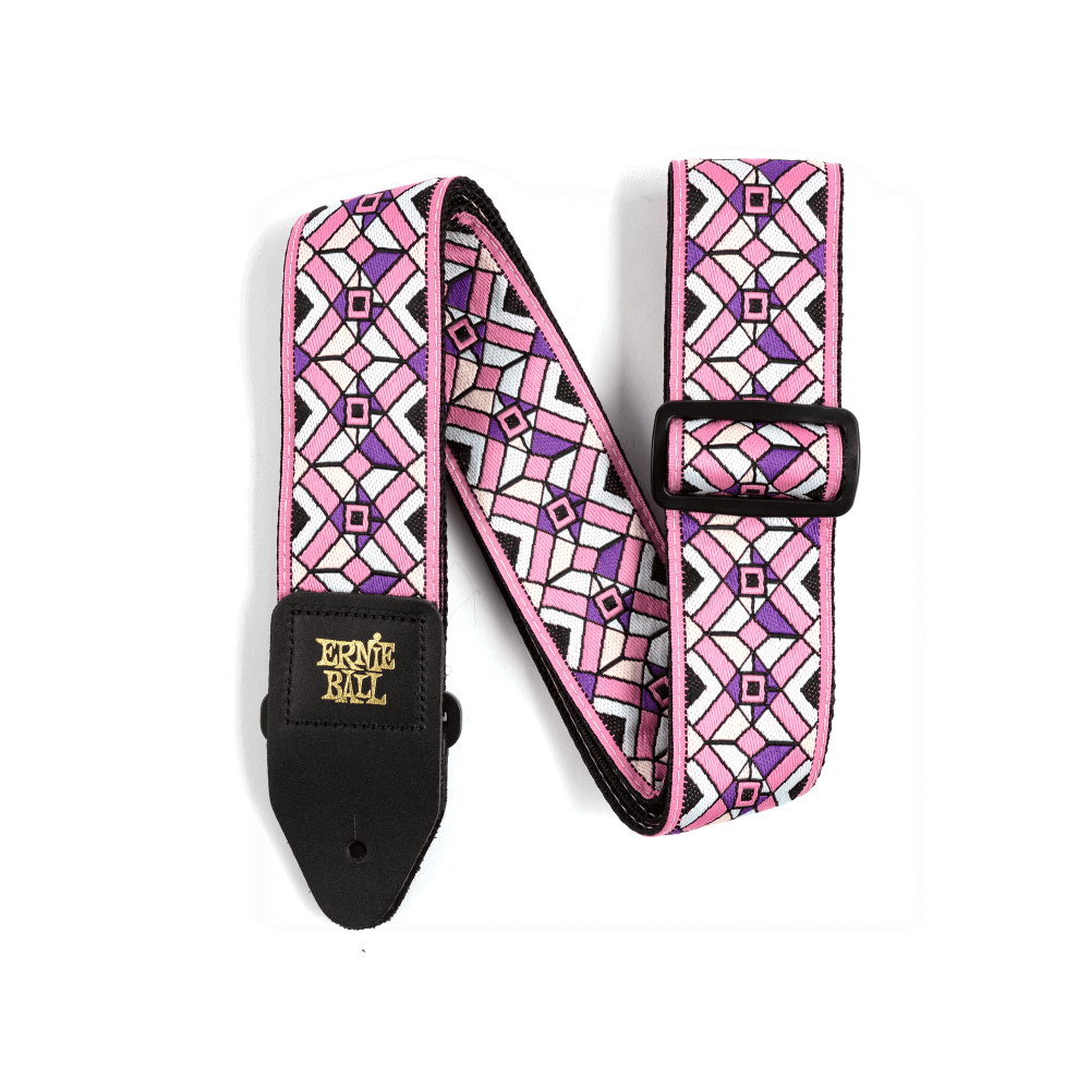 Ernie Ball PO4658 KALEIDOSCOPE PINK JACQUARD STRAP