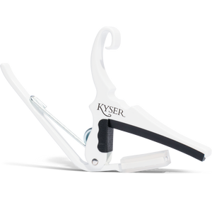 Kyser KG6W Quick Change 6-String Acoustic Guitar Capo White 