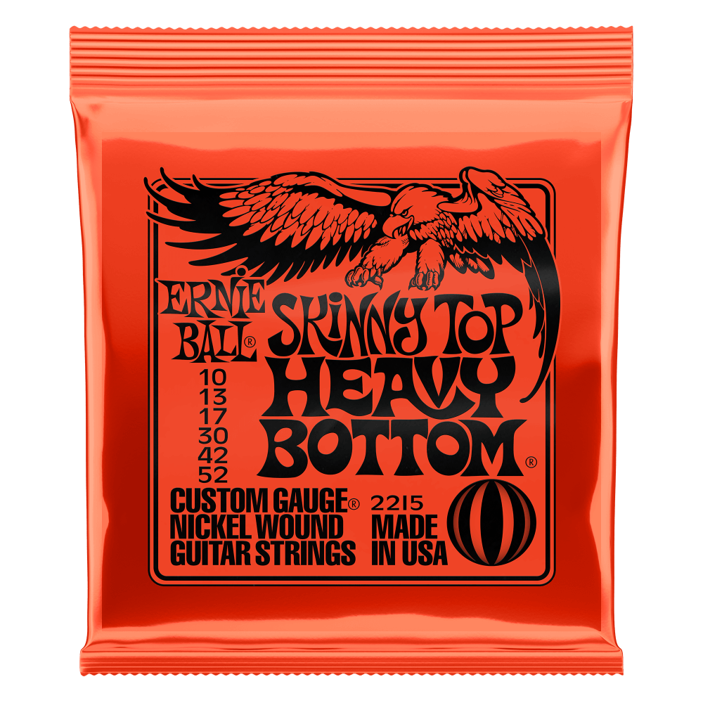 Ernie Ball 2215 Skinny Top Heavy Bottom Electric Guitar Strings, .010 - .052