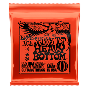 Ernie Ball 2215 Skinny Top Heavy Bottom Electric Guitar Strings, .010 - .052