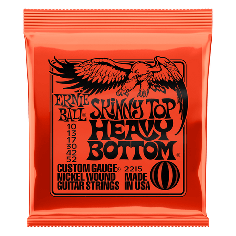 Ernie Ball 2215 Skinny Top Heavy Bottom Electric Guitar Strings, .010 - .052