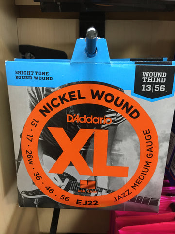 D'Addario EJ22 Nickel Jazz Medium Electric Guitar Strings