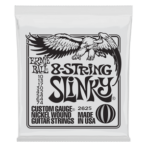 Ernie Ball 2625 8-String Slinky Electric Guitar Strings, .010 - .074