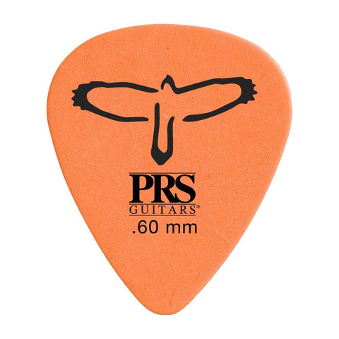 PRS Orange Delrin .60 Mm Guitar Picks 12 Pack