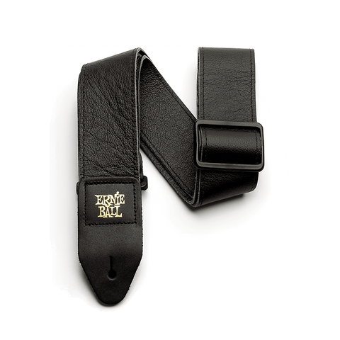 Ernie Ball PO4134 2" TRI-GLIDE ITALIAN LEATHER STRAP Black
