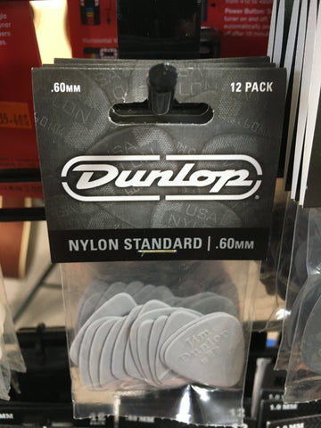 Dunlop .60mm Nylon 12 Pick Pack