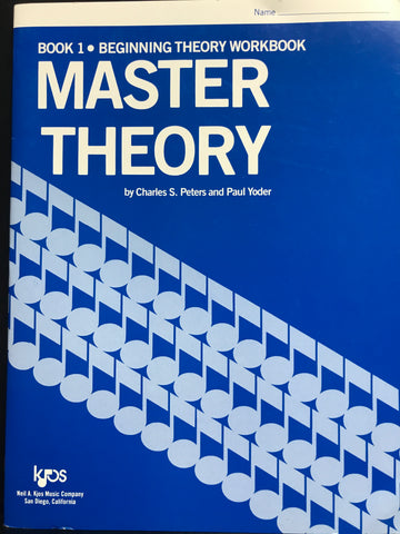 KJOS Master Theory Book 1 Beginning Theory Workbook