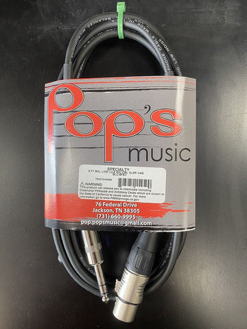 BLC-6FS 6' XLR(F) - 1/4"TRS(M)