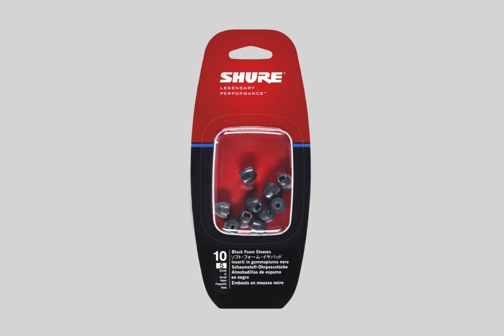 Shure EABKF1-10S Foam Sleeves for SE-Series In-Ear Monitors - Small (5-Pack)