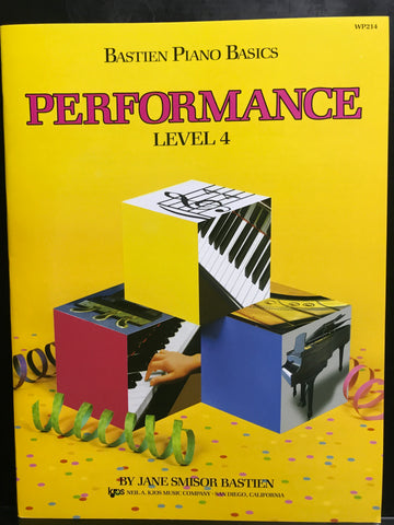 Bastien Piano Basics Performance Level 4