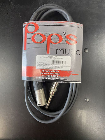 BLC-3MS 3' XLR(M) 1/4"TRS(M)