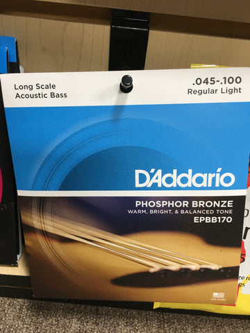 D'Addario EPBB170 Phosphor Bronze Acoustic Long Scale Bass Strings