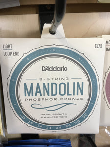 D'Addario EJ73 Light Phosphor Bronze Mandolin Strings
