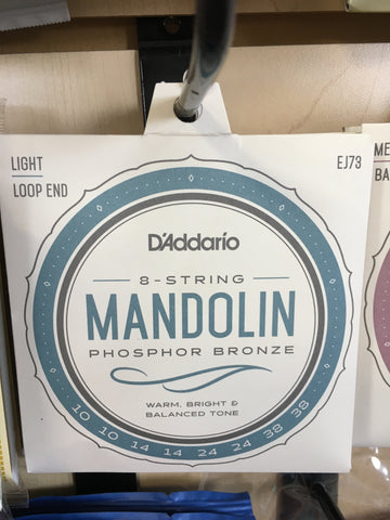 D'Addario EJ73 Light Phosphor Bronze Mandolin Strings