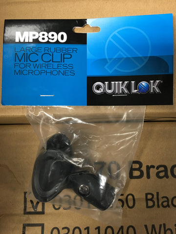 Quik-Lok MP890 Large Rubber Mic Clip for Wireless Microphones