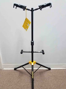 Hercules GS422B Auto Grip Duo Guitar Stand w/ Foldable Backrest