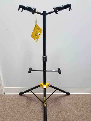 Hercules GS422B Auto Grip Duo Guitar Stand w/ Foldable Backrest