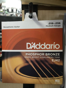 D'Addario EJ42 Resophonic Guitar Strings