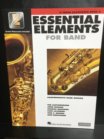 Hal Leonard Essential Elements for Band Bb Tenor Saxophone Book 2